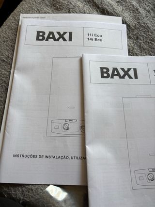 Calentador Baxi 11 i eco exterior