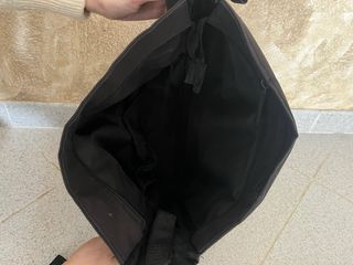 Bolsa carrito Jane negra con porta documentos.