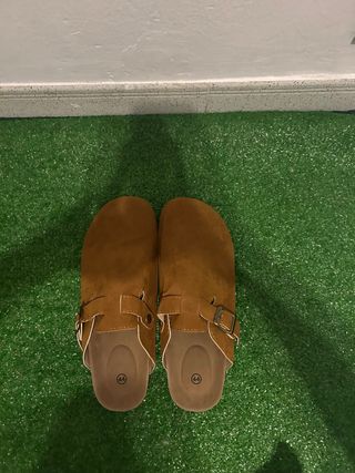 Zuecos Hombre Talla 44 Marrón