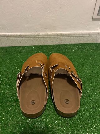 Zuecos Hombre Talla 44 Marrón