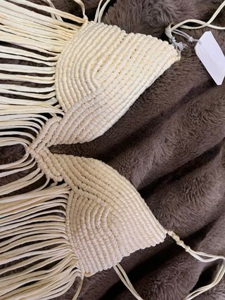 Top Macramé Hueso Hecho a Mano