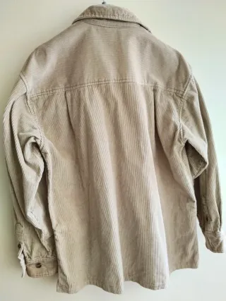 Chaqueta de pana beige hombre