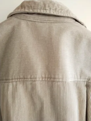 Chaqueta de pana beige hombre