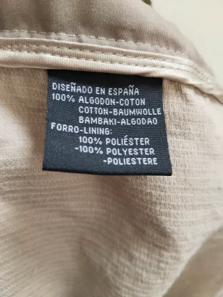 Chaqueta de pana beige hombre