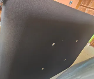 Base tapizada de tela 135cm