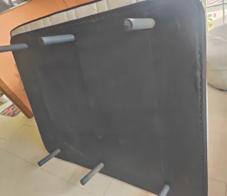 Base tapizada de tela 135cm