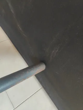 Base tapizada de tela 135cm