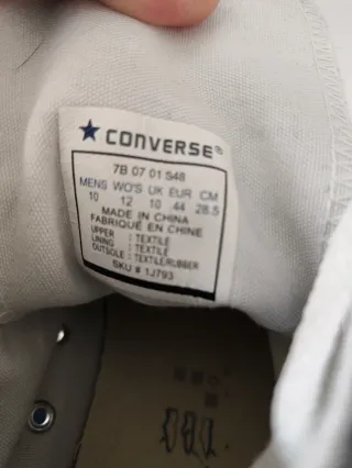 Converse All Star Talla 44 Gris