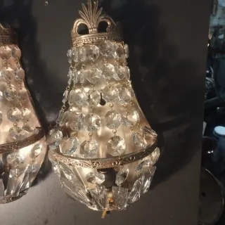 Lampadario Lampadario Cristallo Oro