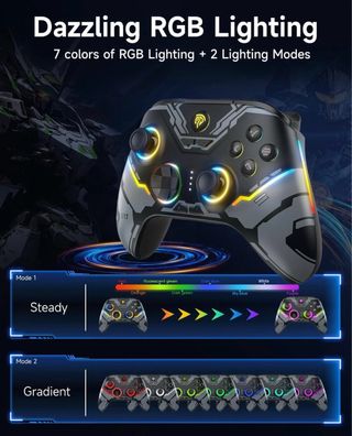 EasySMX X15 Mando PC Inalámbrico con Luz RGB – Gam