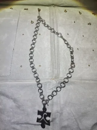 Collar acero Seyart, con colgante de puzzle