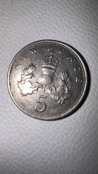 3 Monedas 5 Peniques 1970