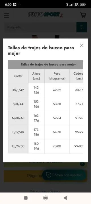 Traje Neopreno Mujer SEAC,tallaL