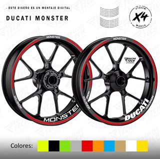 Pegatinas llantas Ducati Monster 696 721 796 797