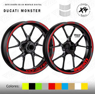 Pegatinas llantas Ducati Monster 696 721 796 797