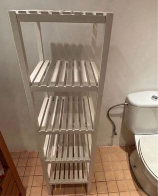 Estantería Blanca Ikea Muskan 37x140
