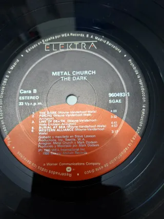Vinilo Metal Church - The Dark