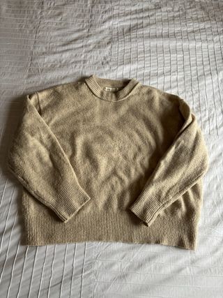 Jersey beige/crema de Pull & Bear talla M