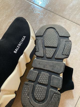 Zapatillas Balenciaga Speed Trainer Negras Beige -