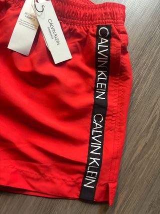 Bañador Calvin Klein Rojo Talla L Nuevo