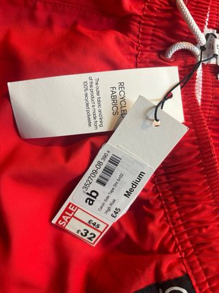 Bañador Calvin Klein Rojo Talla L Nuevo