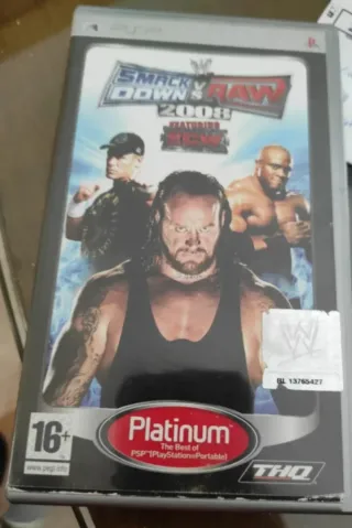 Caja Juego PSP Smack Down VS Raw 2008