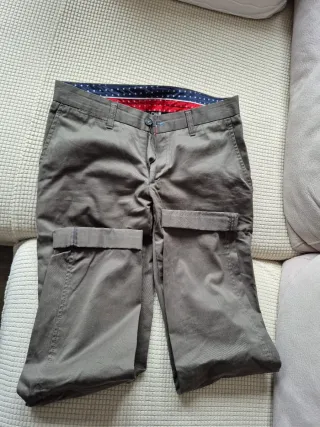 Pantalón El Ganso Talla 38 Verde Oliva