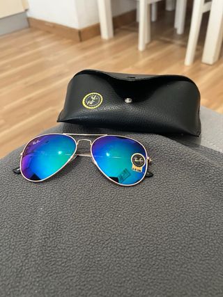 Gafas Ray-Ban Aviator Doradas Multicolores