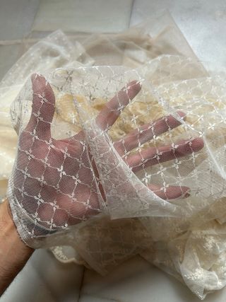 Retales tela tul encaje