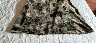 Falda terciopelo floral Maria Morella