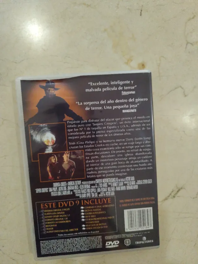 DVD Jeepers Creepers El Terror Existe Edición Espe