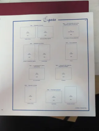 Hojas suplemento sellos España 1984-1997