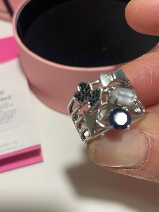 Anillo Tous Plata Espinelas Cuarzo Ónix y Nacar