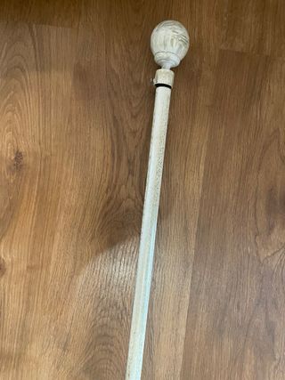 Barra Cortina Extensible 170-240cm Blanco Desgasta