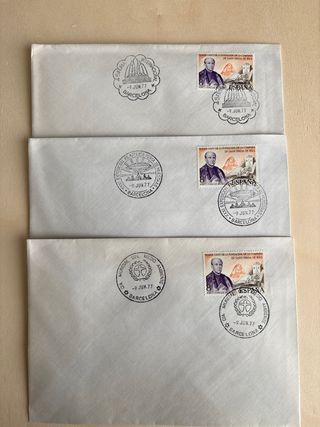 Sobres Feria Muestras Barcelona 1977