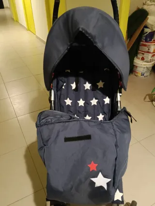 Silla de paseo Asalvo azul estrellas