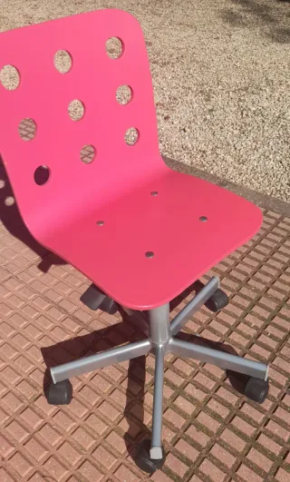 Silla Escritorio Infantil IKEA Rosa