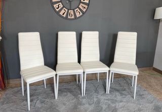 Sedie imbottite per sala da pranzo in 2 colori disponibili