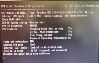 Processor Intel Pentium MMX 233