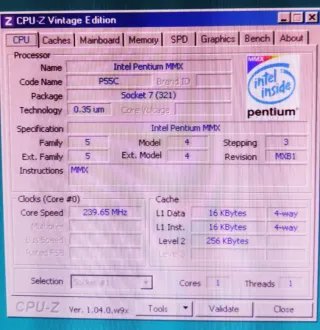 Processor Intel Pentium MMX 233