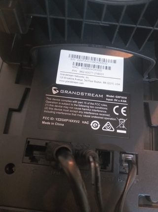 Teléfono Grandstream Negro y Gris