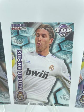 3 x Sergio Ramos Top 2 Mundicromo Fichas Liga 2012
