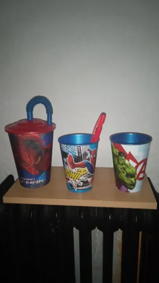 Vasos Superhéroes Marvel Spiderman Hulk