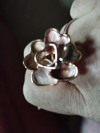 Anillo Corazones Oro Rosa