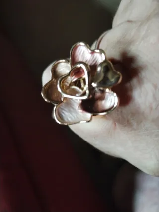 Anillo Corazones Oro Rosa