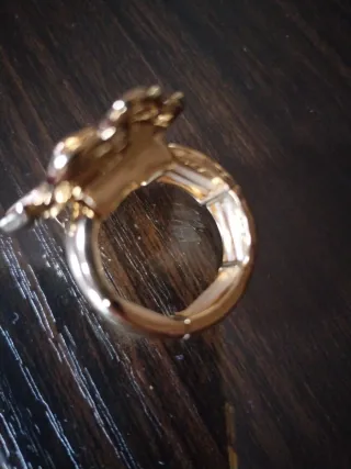 Anillo Corazones Oro Rosa