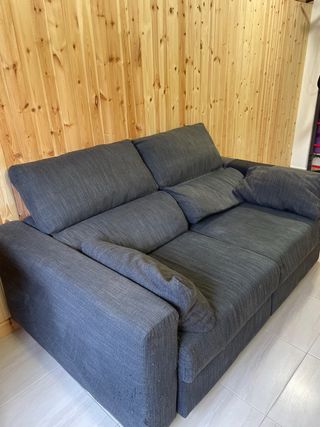 Sofá cama 2 plazas gris