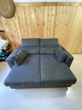 Sofá cama 2 plazas gris