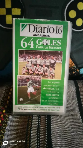 VHS 64 Goles Historia Real Betis