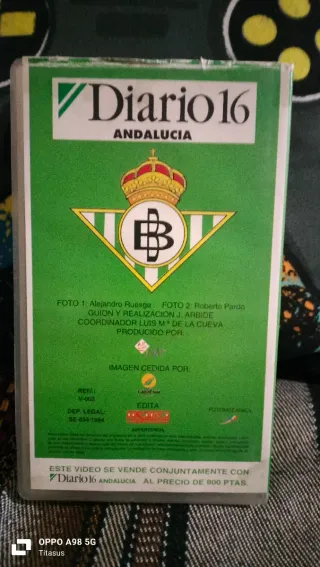 VHS 64 Goles Historia Real Betis